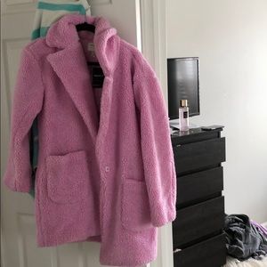 Fuzzy pink jacket